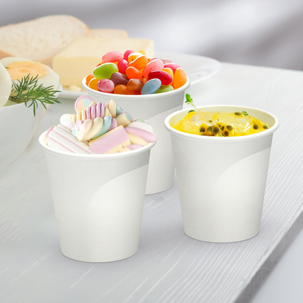 Dealusy 200 Count 3 oz Disposable Coffee Cups, Bathroom Mouthwash Cups, Leak-Free Food Safe Small Paper Mini Cup